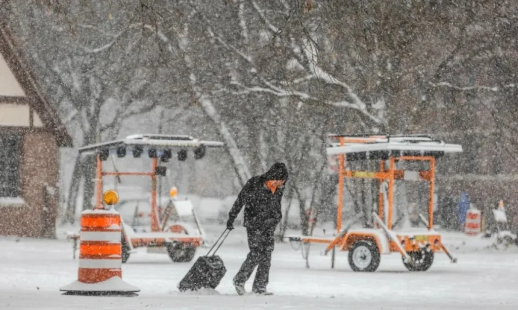 Massive Winter Storm Targets 6 States With Up to 12 Inches of Snow Travel Chaos Expected